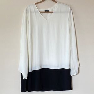 The Limited White & Black Blouse - Size 1X